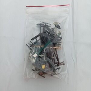 Bachmann HO Scale Railroad Accessories Telephone Poles Street Lights Signs Lot